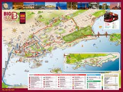 Carte du bus touristique de San Francisco