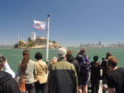 Alcatraz depuis le bateau