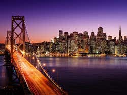 San Francisco à la tombée de la nuit