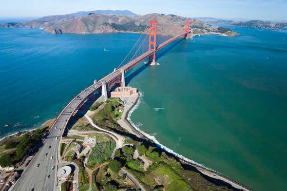 Vol au dessus de la baie de San Francisco en hydravion